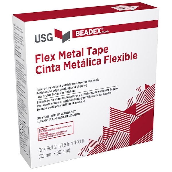 Usg Beadex USG Sheetrock 100 ft. L X 2 1/16 in. W Reinforced Metal White Self Adhesive Flex Tape 285870 - main